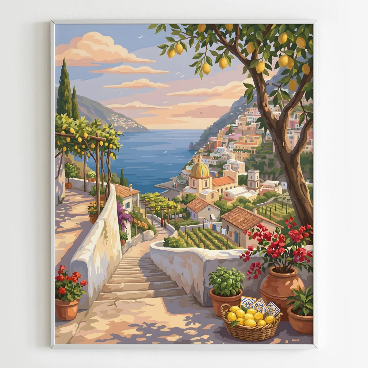 Kit Peinture par Numéros Villes - Été à Amalfi