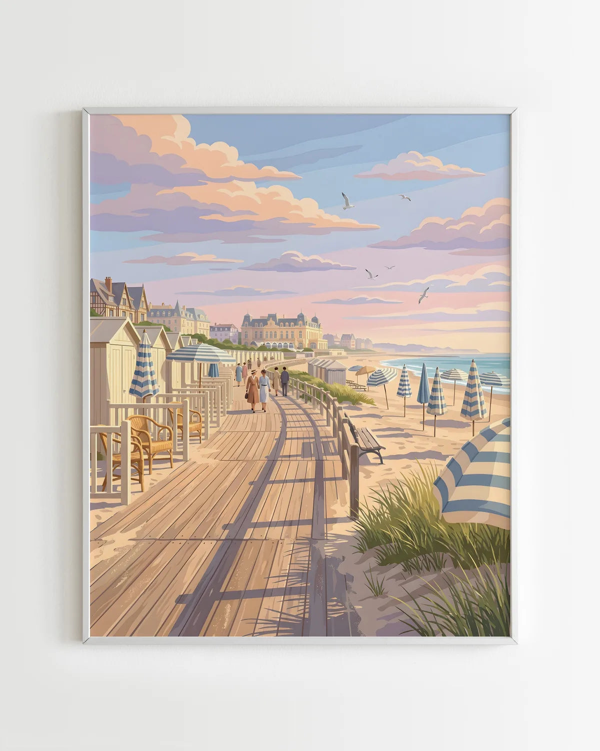 Kit Peinture par Numéros Villes - Promenade à Deauville