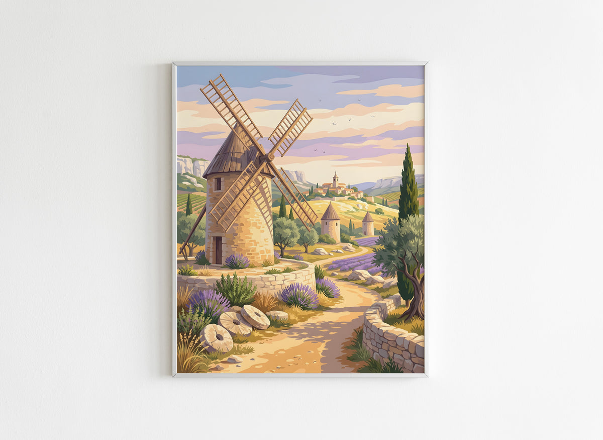 Peinture par Numéros Nature - Moulin de Provence - Après