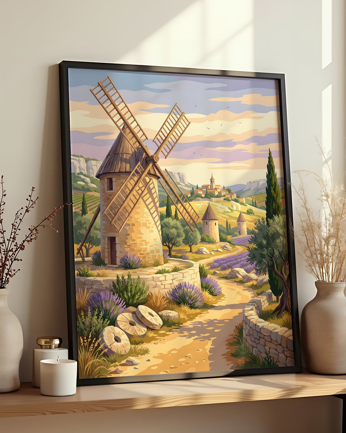 Moulin de Provence - Kit de Peinture Numéros