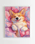 Peinture par Numéros Animaux - Corgi en Cocon