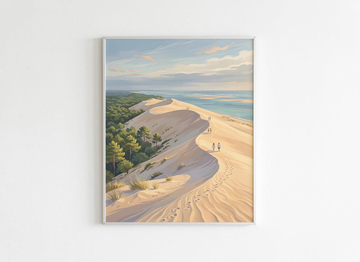 Peinture par Numéros Nature - Dune du Pilat - Après