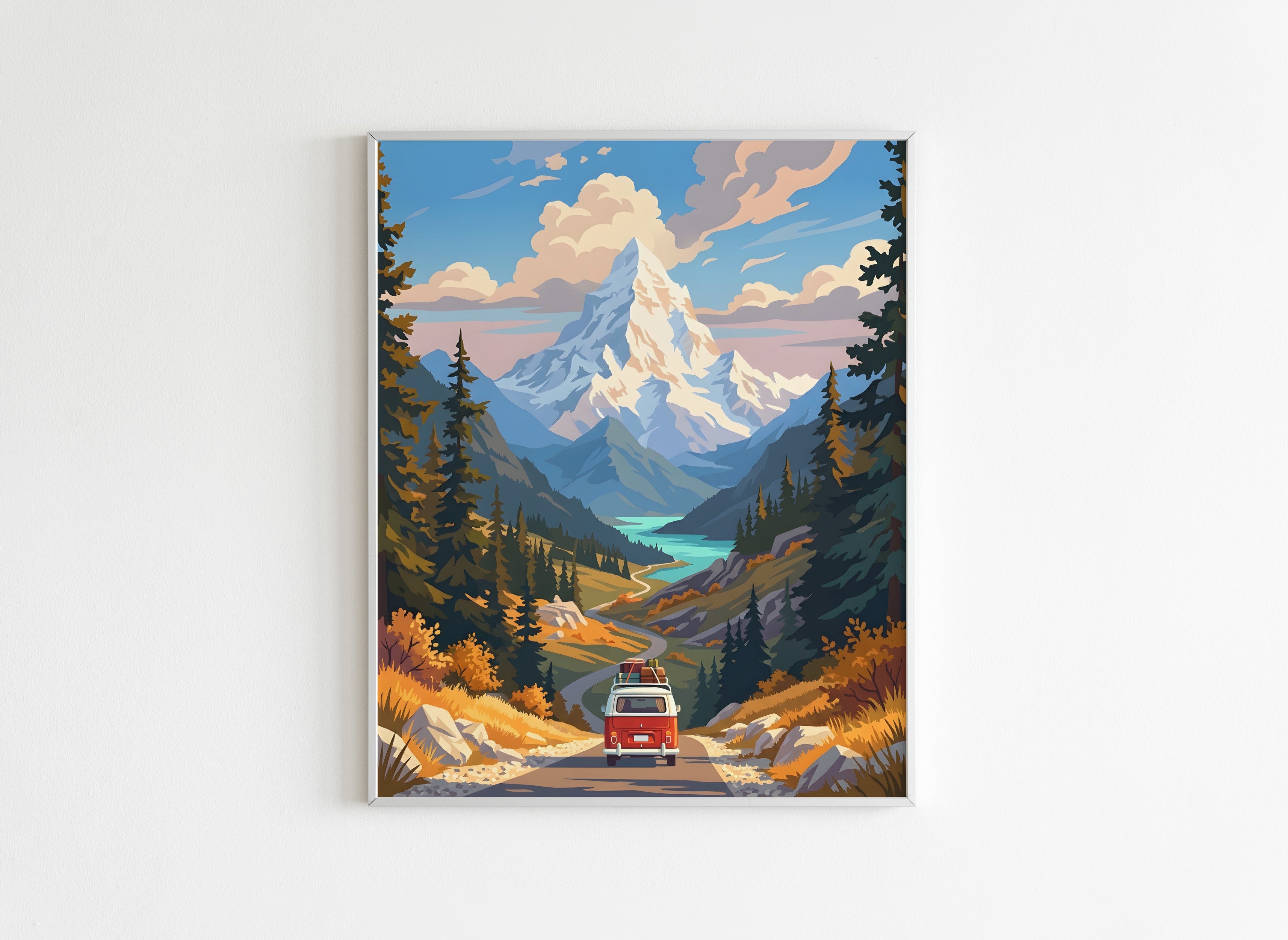 Peinture par Numéros Nature - Échappée en Montagne - Après