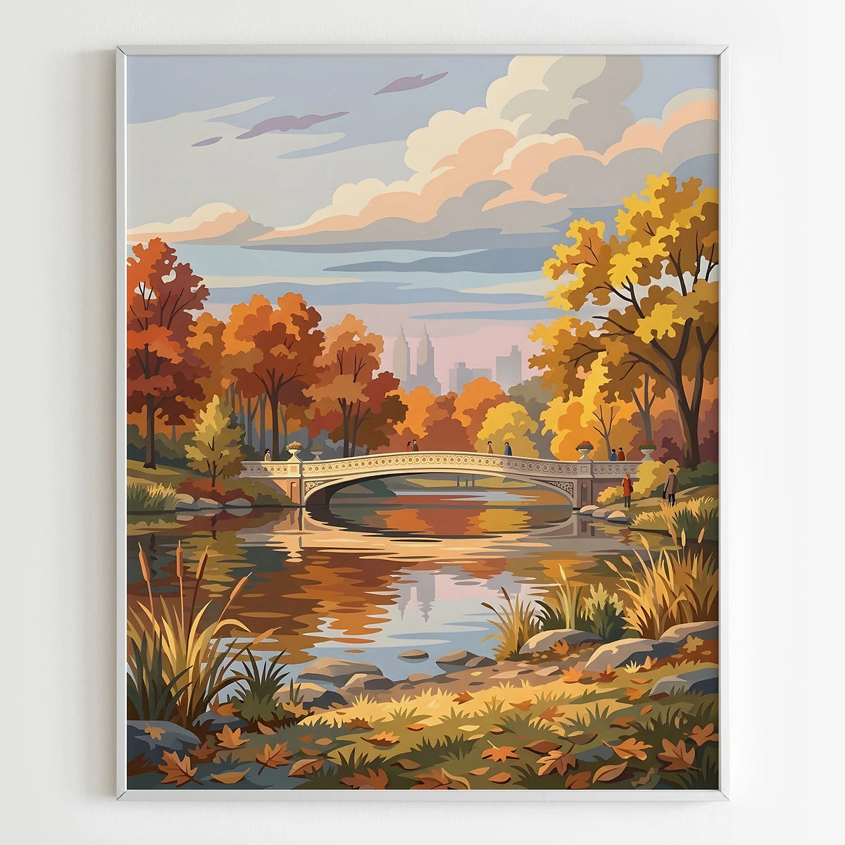 Peinture par Numéros Villes - Bow Bridge Central Park New York
