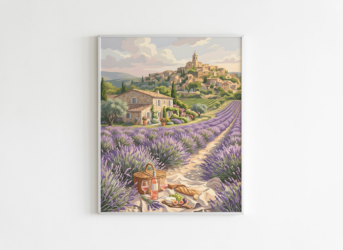 Peinture par Numéros Villes - Pique Nique Provençal - Après