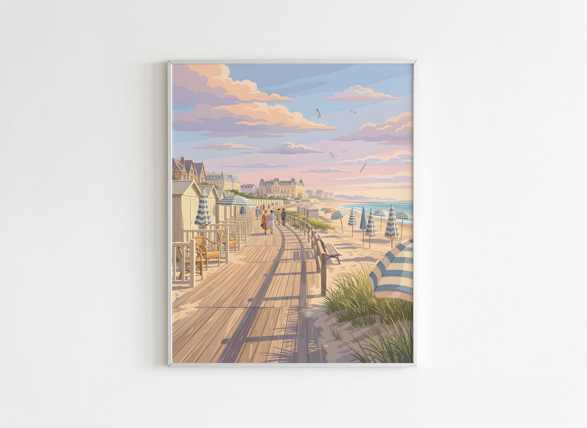 Peinture par Numéros Villes - Promenade à Deauville - Après